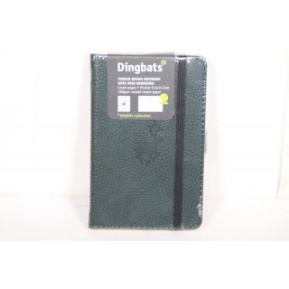 Dingbats D5408G Wildlife A6 Pocket Hardcover Notizbuch, Liniert Grüne Hirsche