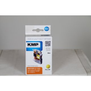 KMP B44 - 8 ml - Gelb - kompatibel - Tintenpatrone Alternative zu: Brother LC123Y