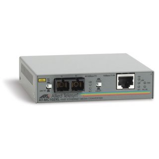 Allied Telesis AT MC102XL - Medienkonverter - 100Mb LAN - 100Base-FX, 100Base-TX - SC multi-mode / RJ-45 - bis zu 2 km - 1310 nm