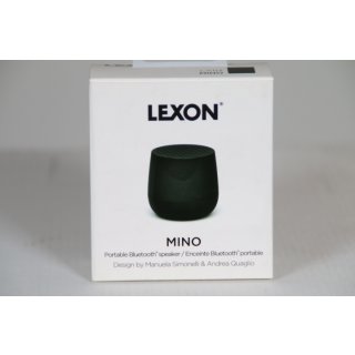 Lexon MINO Mini-Bluetooth-Lautsprecher TWS mit Freisprechanlage 3W schwarz matt
