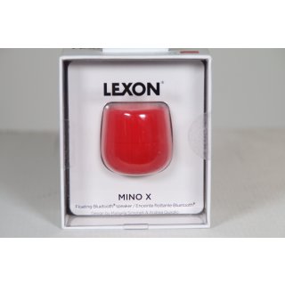 Lexon MINO X Bluetooth-Lautsprecher, wasserfest, rot