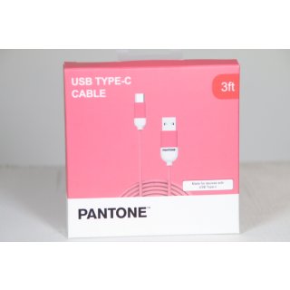 Pantone Cable Type-C USB 1m pink