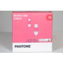 Pantone Kabel MICRO USB 1m pink