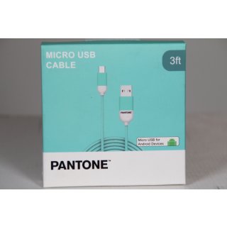 Pantone Kabel MICRO USB 1m türkis