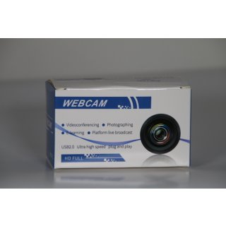 Dewanxin Webcam, USB Full HD 1080P Webcam mit geräuschunterdrückendem Mikrofon PC Laptop Desktop Webkamera mit 360 ° drehbarem Base Plug & Play für Videoanrufe, Live-Streaming, Spiele und Konferenzen