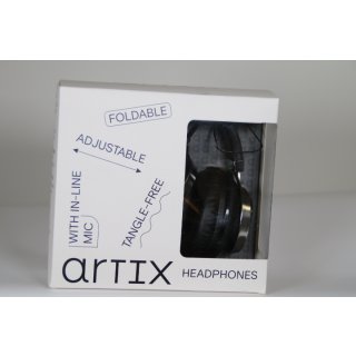 Artix Faltbare Kopfhörer mit Mikrofon, NRGSound CL750 Kompakte On-Ear Stereo Ohrhörer