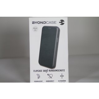 BYONDCASE iPhone 11 Flip-Case Hülle [Deluxe Leder Klapphülle]