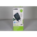 SBS USB-Reiseladegerät mit 2100 mAh schwarz