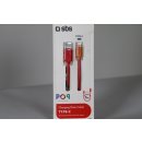 SBS USB Type-C Kabel POP COLLECTION1m ROT