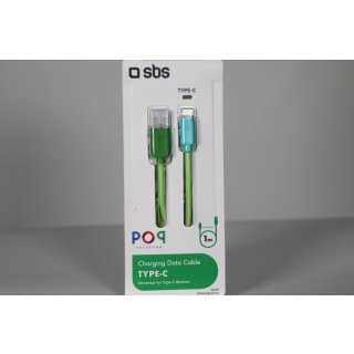 SBS USB Type-C Kabel POP COLLECTION1m GRÜN