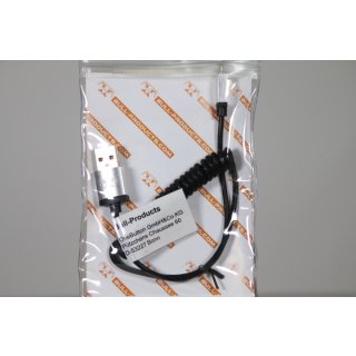 Bull-Products Adapterkabel Micro USB Spiral Schwarz