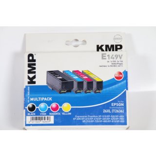 KMP MULTIPACK E149V - 4er-Pack - mit hoher Kapazität - Schwarz, Gelb, Cyan, Magenta