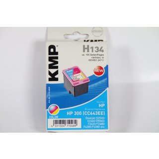 KMP H134 - 4 ml - Farbe für HP Deskjet F2430 - F2483 - F2488 - F4213; Envy 100 D410 - 11X D411 - 120; Photosmart C4685