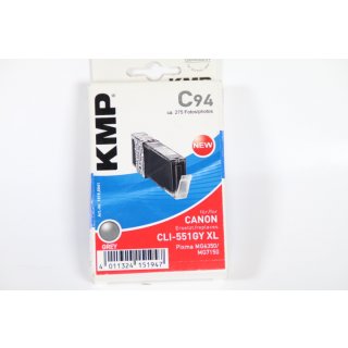 KMP C94 - Grau - Tintenpatrone (Alternative zu: Canon CLI-551GY XL, Canon 6447B001)