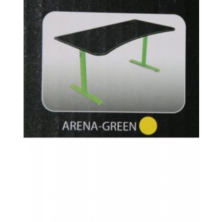 Arozzi Arena Gamigtisch, Gerade, Metall, Grün, 80 kg, 1600 mm, 820 mm