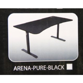 Arozzi Arena, Gaming Tisch, Schwarz schwarz