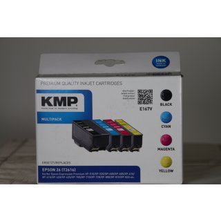 KMP MULTIPACK E167V - 4er-Pack - Schwarz, Gelb, Cyan, Magenta