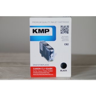 KMP C82 - Schwarz - Tintenpatrone (Alternative zu: Canon CLI-526BK, Canon 4540B001)