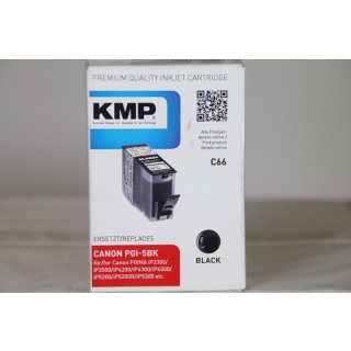 KMP C66 - Schwarz - Tintenbehälter (Alternative zu: Canon PGI 5Bk, Canon 0628B001)