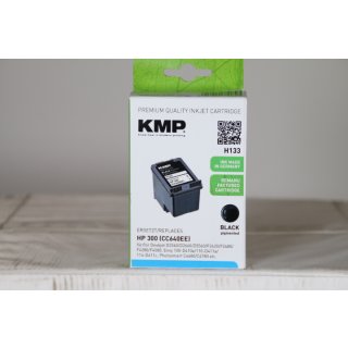 KMP H133 - 4 ml - Schwarz - kompatibel - Tintenpatrone für HP Deskjet D2680 - F2430 - F4213 - F4580; Envy 100 D410 - 11X D411 - 120; Photosmart C4670