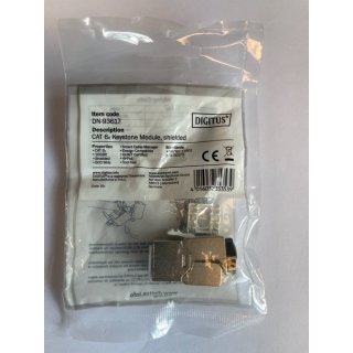 DIGITUS Keystone-Modul Cat-6A Geschirmt - RJ45 - Designfähig - 500 MHz 10GBase-T - Werkzeugfrei