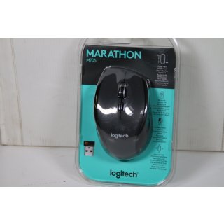 Logitech M705 - Maus - Für Rechtshänder - Laser - kabellos - 2.4 GHz - kabelloser Empfänger (USB)