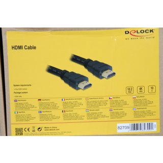 Delock High Speed HDMI with Ethernet - HDMI-Kabel mit Ethernet - 10 m