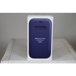 Apple Schutzhülle für Mobiltelefon - mit MagSafe Leder - Deep Violet - für iPhone 12 - 12 Pro