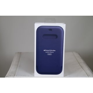 Apple Schutzhülle für Mobiltelefon - mit MagSafe Leder - Deep Violet - für iPhone 12 Pro Max