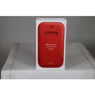 Apple Schutzhülle RED -mit MagSafe - Leder - Rot - für iPhone 12 mini