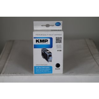 KMP H108 - 15 ml - Schwarz - kompatibel - Tintenpatrone für HP Deskjet 35XX; Photosmart 55XX - 55XX B111 - 65XX - 65XX B211 - B110 - Wireless B110