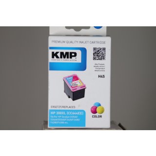 KMP H45 - Farbe (Cyan, Magenta, Gelb) Alternative zu: HP 300XL, HP CC644EE