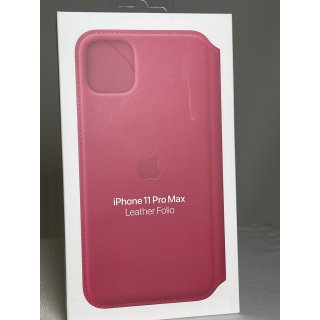 Apple Folio - Flip-Hülle für Apple iPhone 11 Pro Max - Leder Himbeerfarben