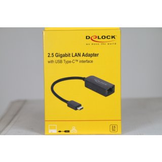 Delock Netzwerkadapter - USB-C 3.2 Gen 1 / Thunderbolt 3