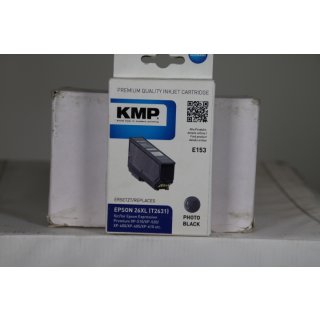 KMP E153 - Photo schwarz - kompatibel für Epson Expression Premium XP-510 - 520 - 600 - 610 - 615 - 620 - 625 - 710 - 720 - 800 - 810 - 820