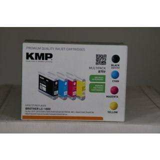 KMP MULTIPACK B75V - 4er-Pack - Schwarz, Gelb, Cyan, Magenta - kompatibel für Brother DCP-330 - 350 - 540 - 560 - 750 - 770 - MFC-3360 - 465 - 5460 - 5860 - 660 - 680 - 845 - 885