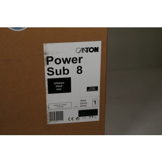 Canton Power Sub 8, 200 W, Aktiver Subwoofer, 25 - 200 Hz, 280 W, 50 - 200 Hz, 21,9 cm
