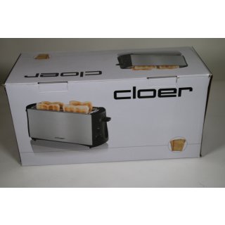 Cloer 3719 - Toaster - 4 Scheibe - 2 Steckplatz