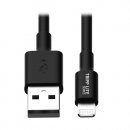 Eaton TrippLite USB-A  Sync/Ladekabel (M/M) - MFi Zertifiziert, Schwarz, 10 in. (0.25 m), Packung mit 10