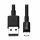 Eaton TrippLite USB-A  Sync/Ladekabel (M/M) - MFi Zertifiziert, Schwarz, 10 in. (0.25 m), Packung mit 10