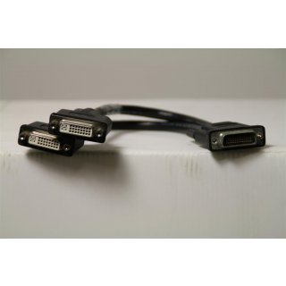 Matrox CAB-L60-2XDF Kabelschnittstellen-/Gender-Adapter 1x LFH60 2x DVI-I Schwarz