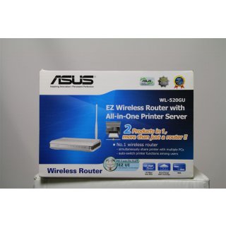 Asus Router WL-520GU / 4x10/100TX / WLAN 802.